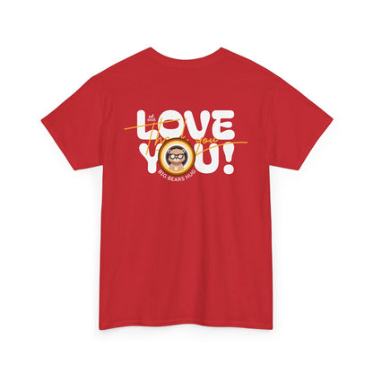 Love you and thank you bear flag (back) unisex crewneck t-shirt