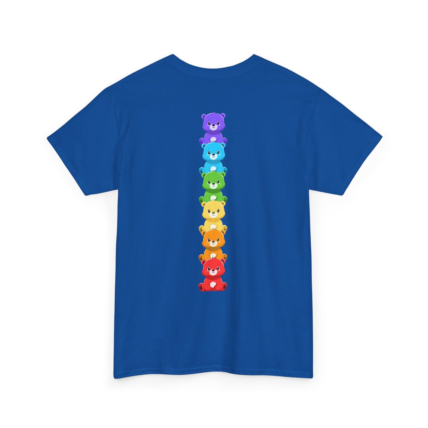 Rainbow bears line (back) unisex crewneck t-shirt