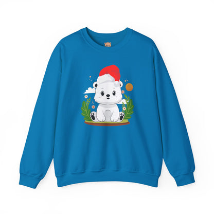 Snojo bear hug (front) Christmas unisex cozy crewneck sweatshirt