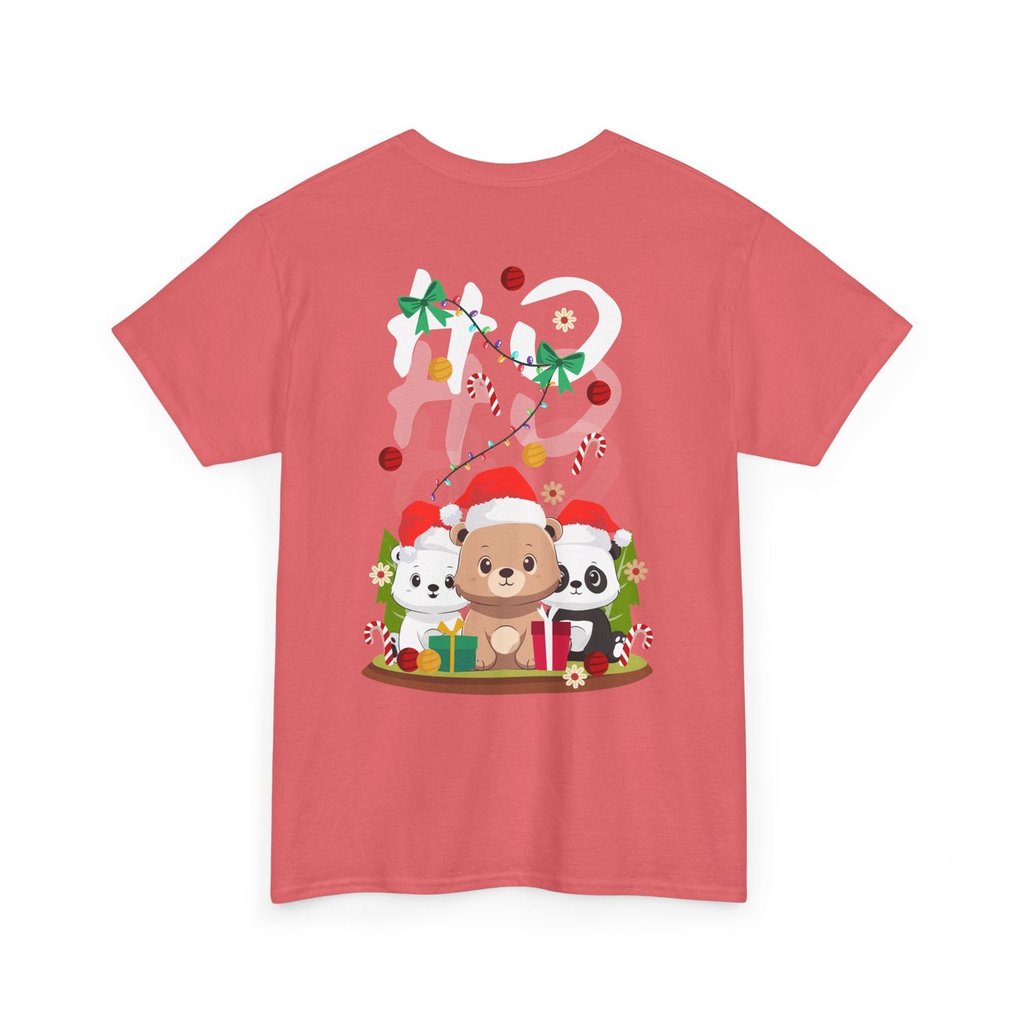 Ho Ho Ho Christmas bears (back) unisex crewneck t-shirt