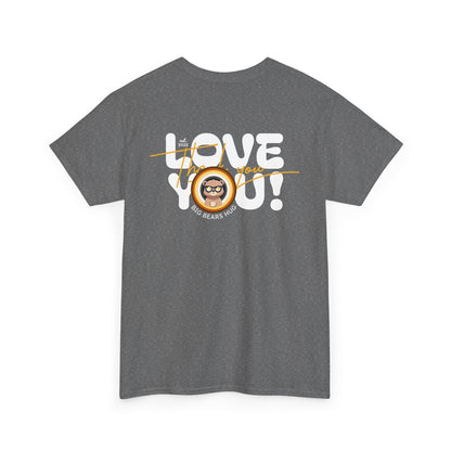 Love you and thank you bear flag (back) unisex crewneck t-shirt