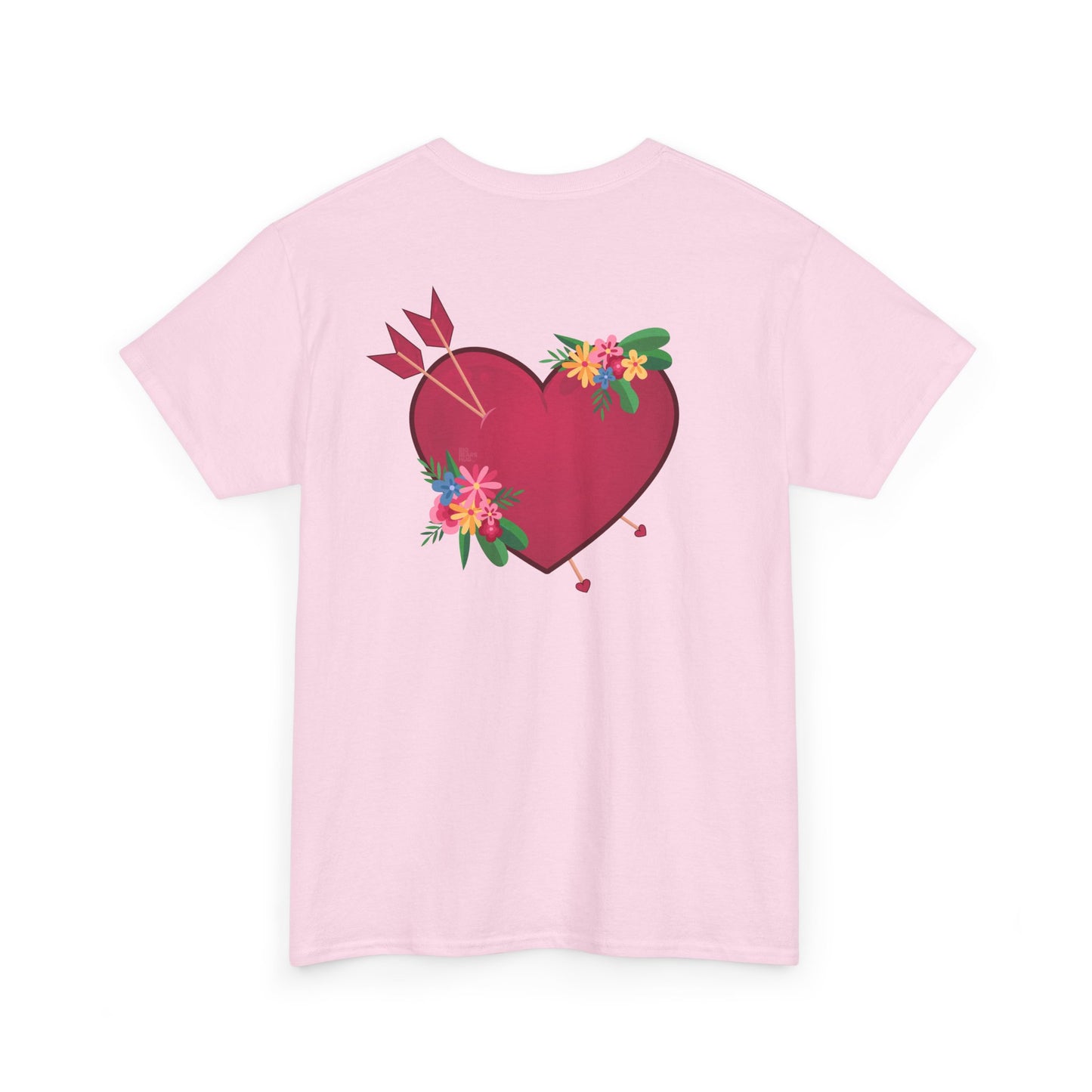 Heart full of love (back) unisex crewneck t-shirt