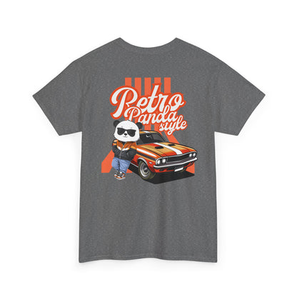 Retro panda style with Macho (back) unisex crewneck t-shirt
