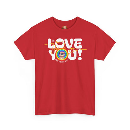 Love you and thank you rainbow (front) unisex crewneck t-shirt