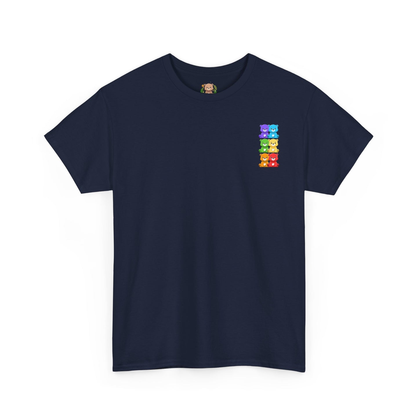 Rainbow bears mini grid unisex crewneck t-shirt
