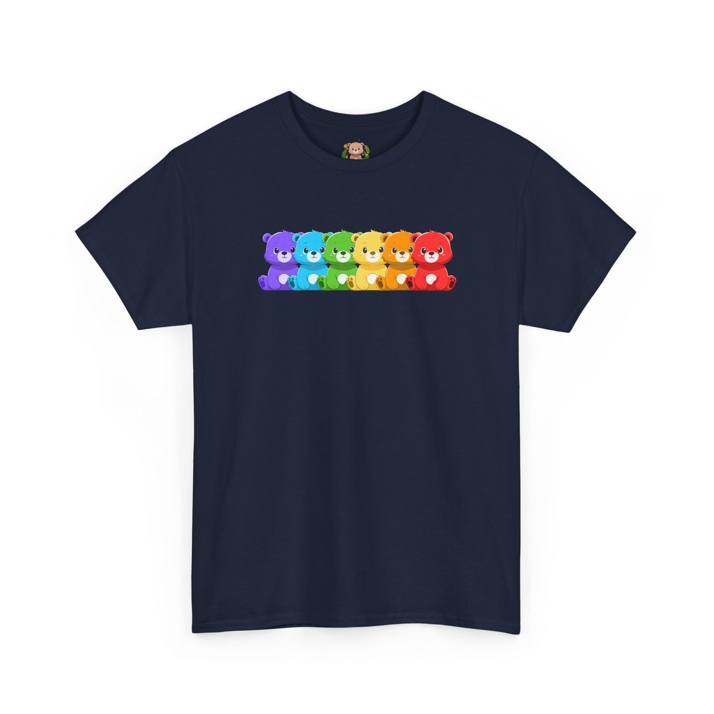 Rainbow bears hug unisex crewneck t-shirt