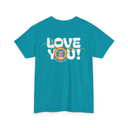 Love you and thank you rainbow (back) unisex crewneck t-shirt