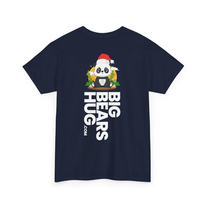 Macho bear hug (back) Christmas unisex crewneck t-shirt