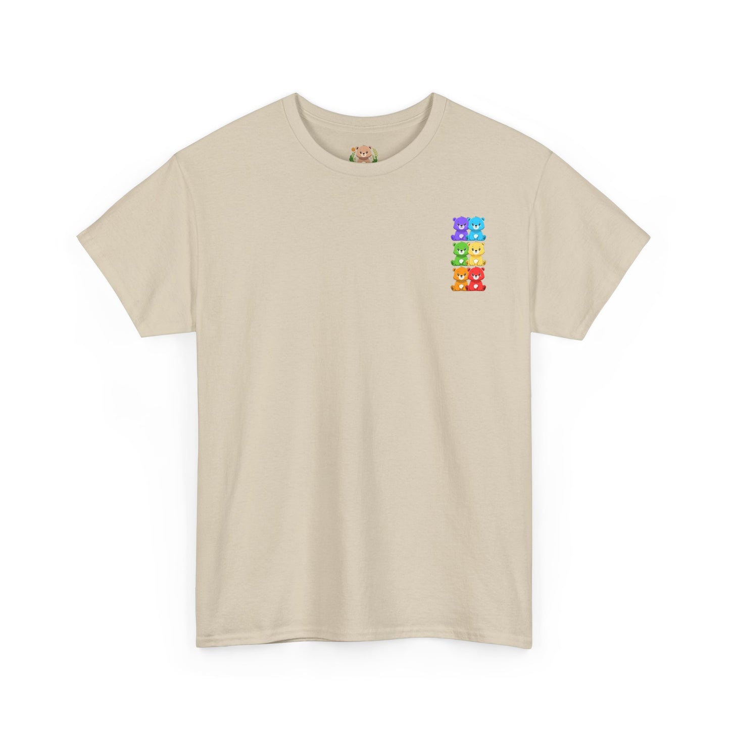 Rainbow bears mini grid unisex crewneck t-shirt