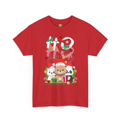 Ho Ho Ho Christmas bears (front) unisex crewneck t-shirt