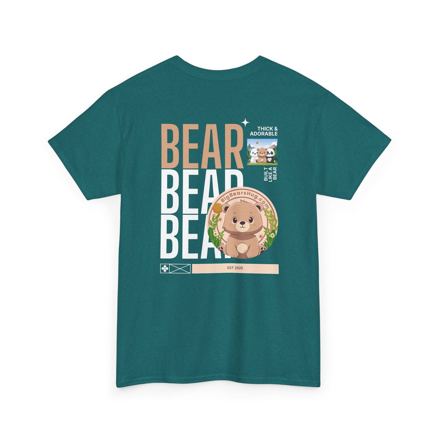 Bear bear bear hug (back) unisex crewneck t-shirt