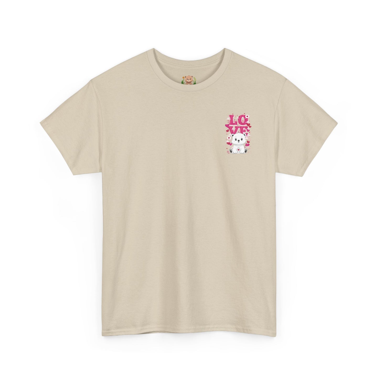 Snojo bear's love mini (front) unisex crewneck t-shirt