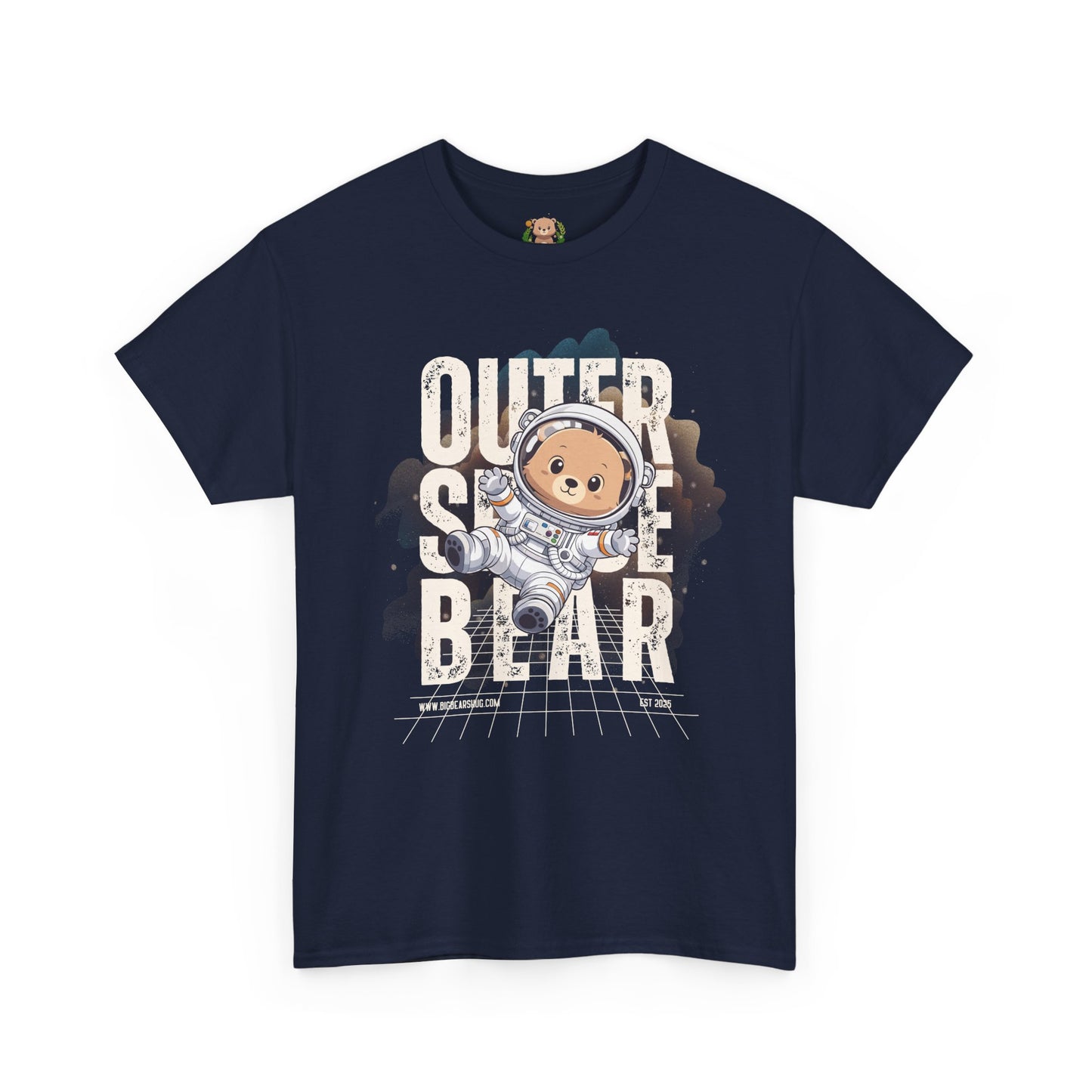 Outer space bear (front) unisex crewneck t-shirt
