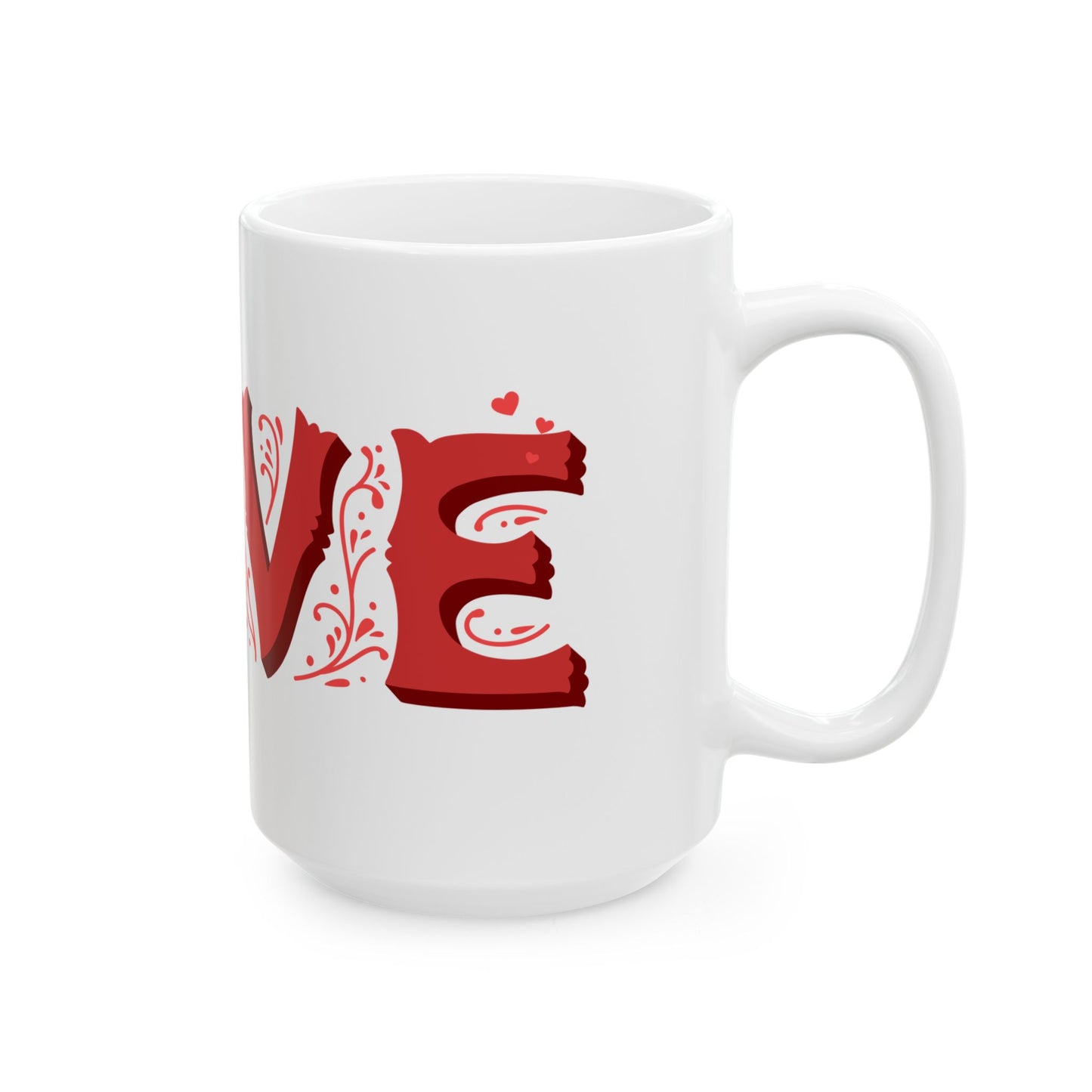 Love letters ceramic coffee/tea mug/cup (11oz/15oz)