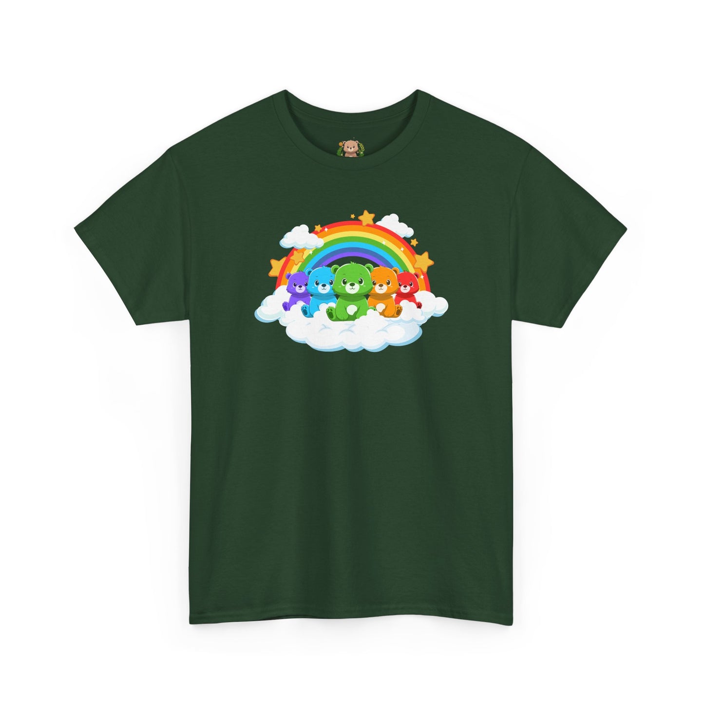 Rainbow bears in the cloud unisex crewneck t-shirt