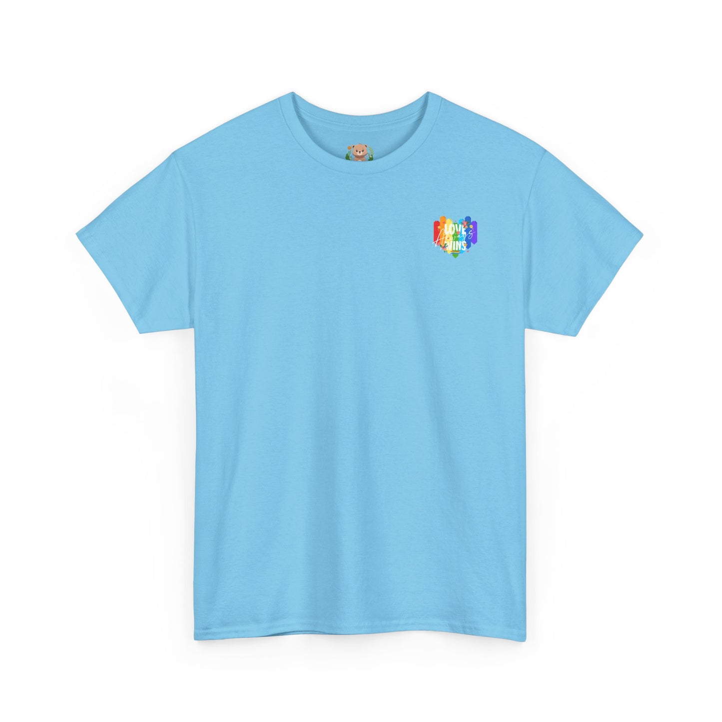 Love always wins rainbow mini (front) unisex crewneck t-shirt