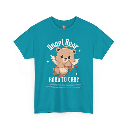 Angle bear, born to care (front) unisex crewneck t-shirt