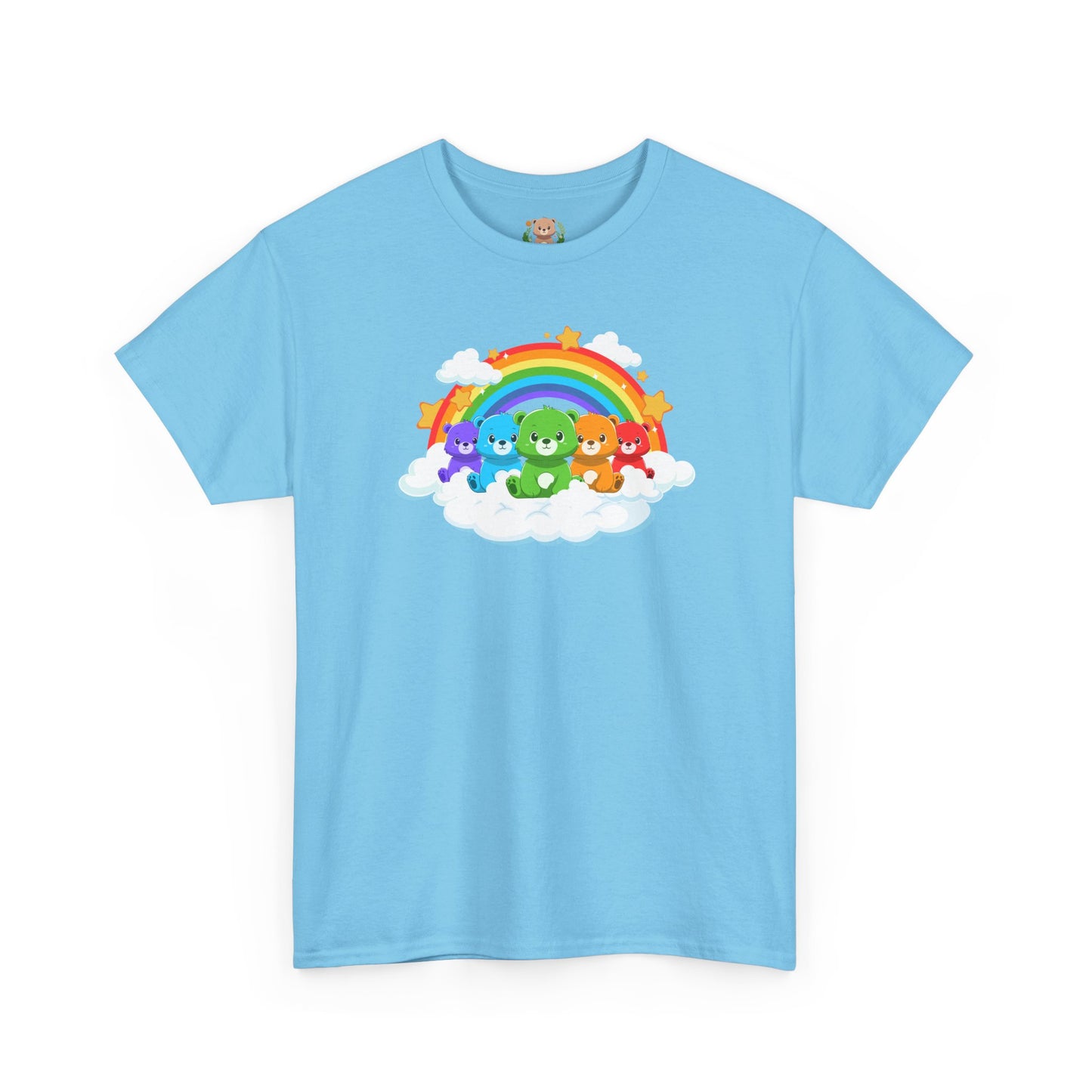 Rainbow bears in the cloud unisex crewneck t-shirt