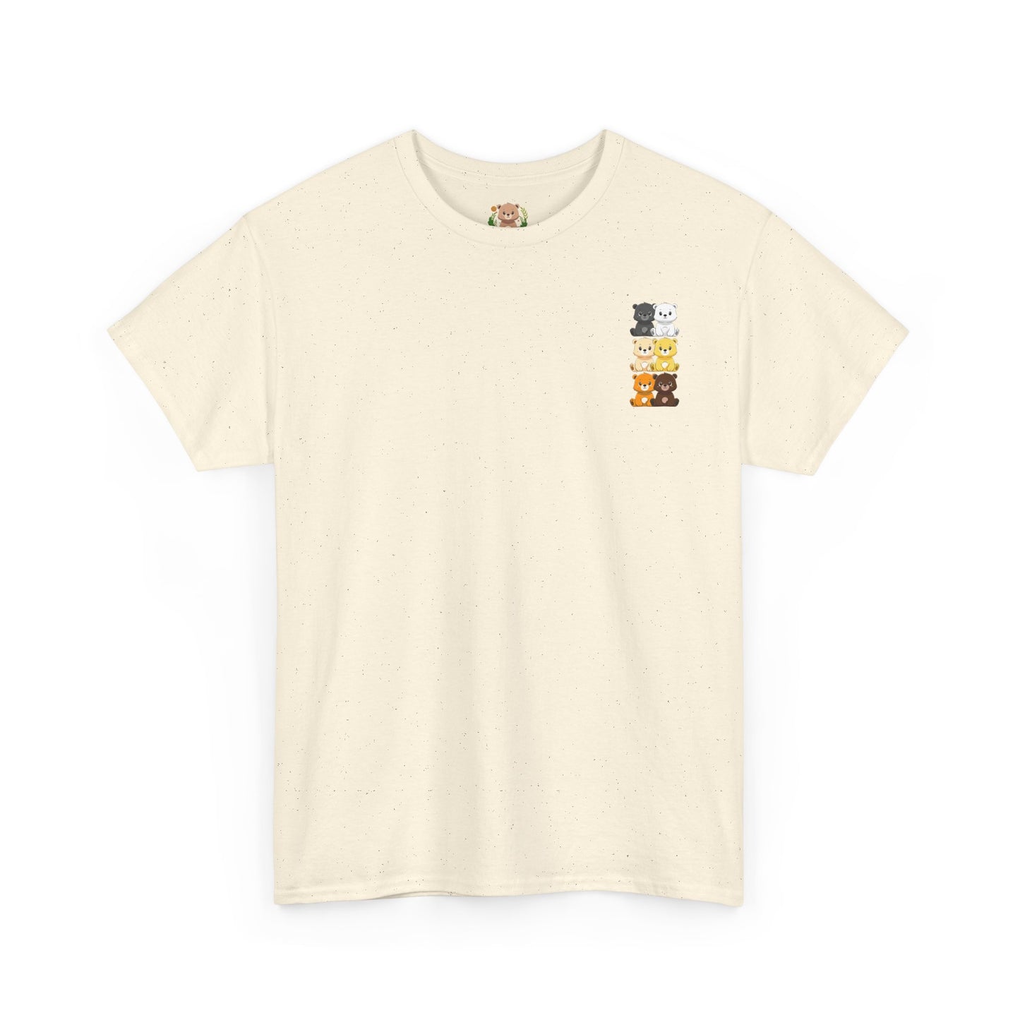 Bear flag mini grid unisex crewneck t-shirt