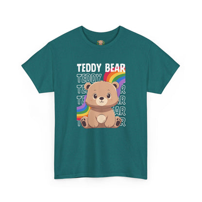 Teddy bear rainbow pancha (front) unisex crewneck t-shirt