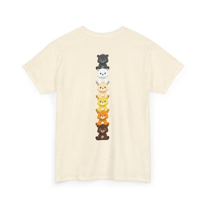 Bear flag line (back) unisex crewneck t-shirt