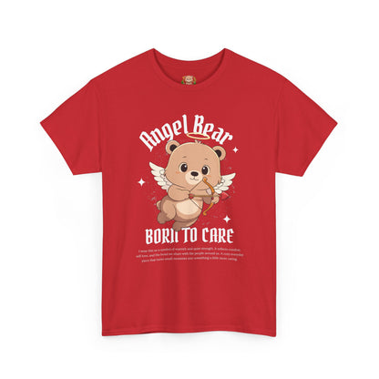 Angle bear, born to care (front) unisex crewneck t-shirt