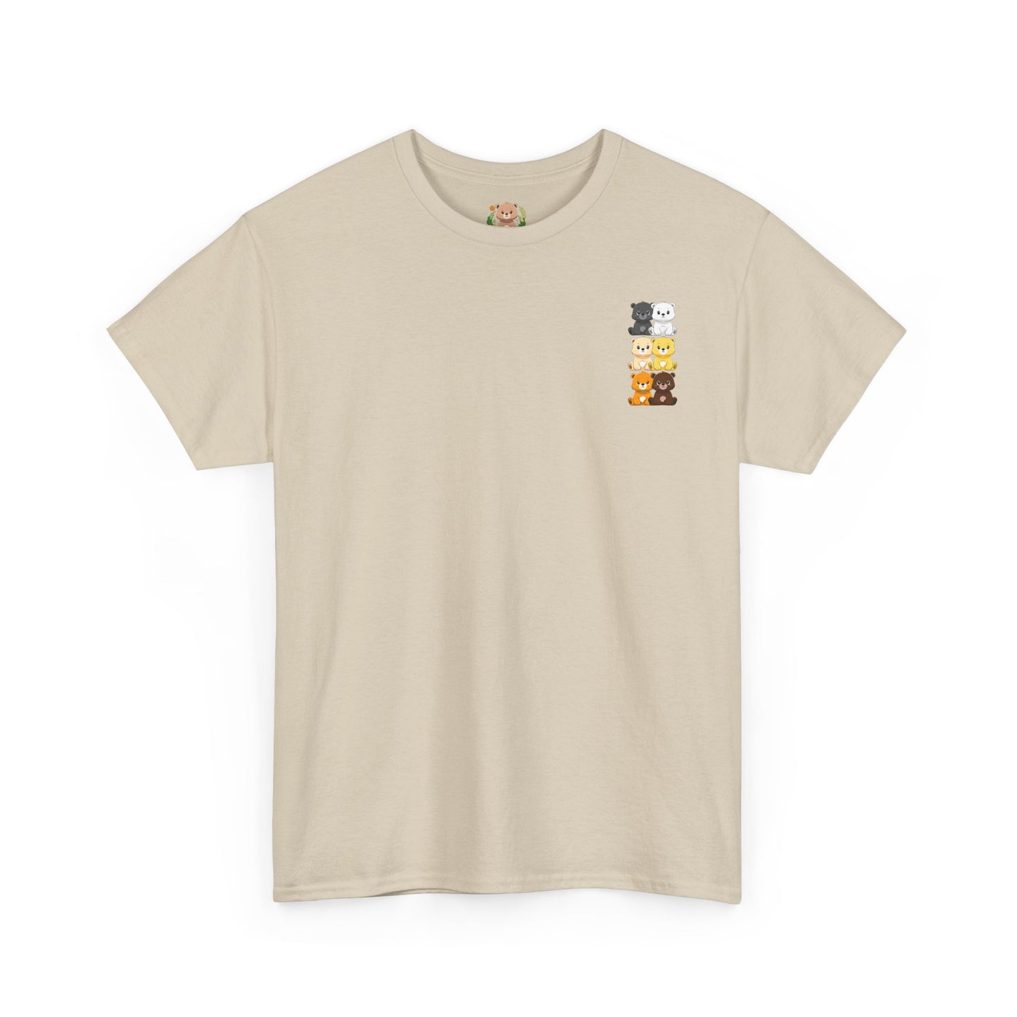 Bear flag mini grid unisex crewneck t-shirt