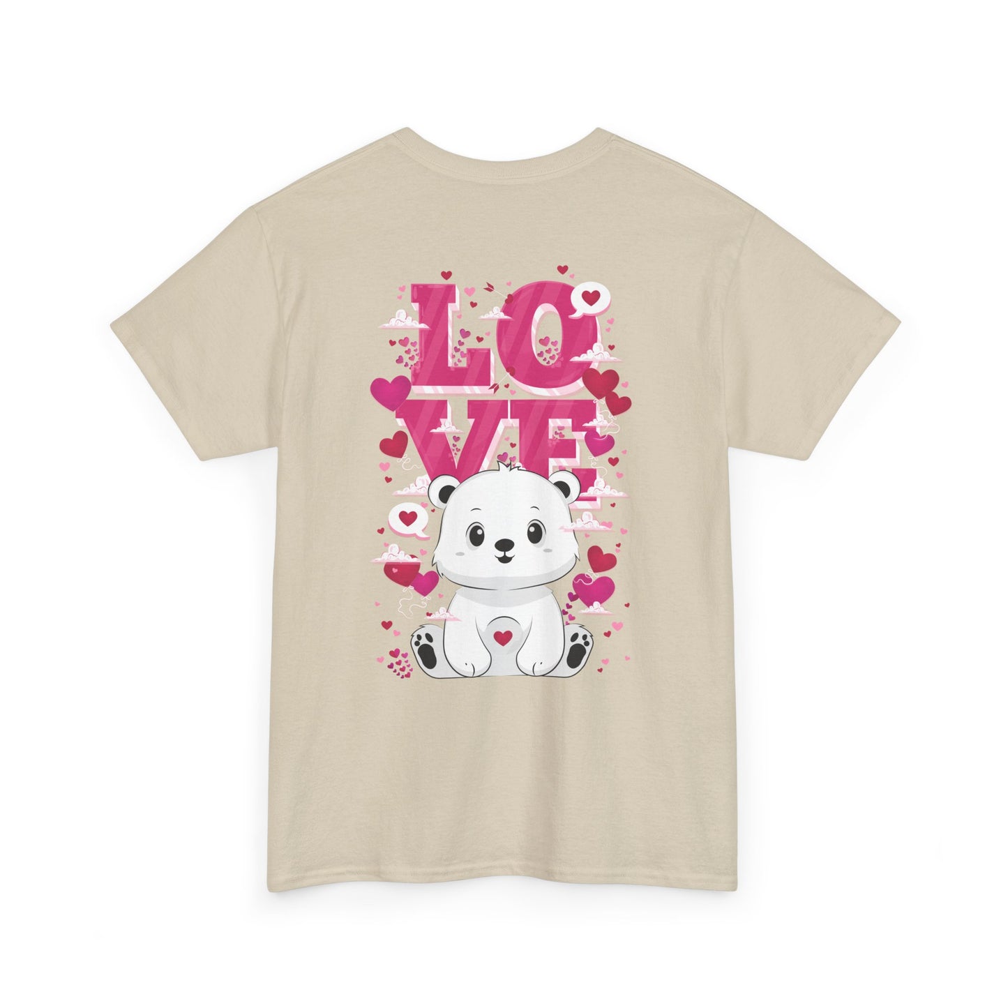 Snojo bear's love (back) unisex crewneck t-shirt