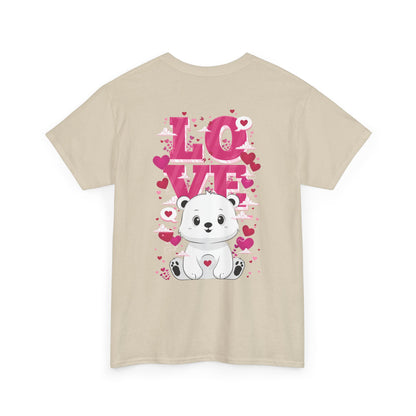 Snojo bear's love (back) unisex crewneck t-shirt