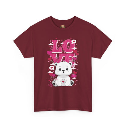 Snojo bear's love (front) unisex crewneck t-shirt