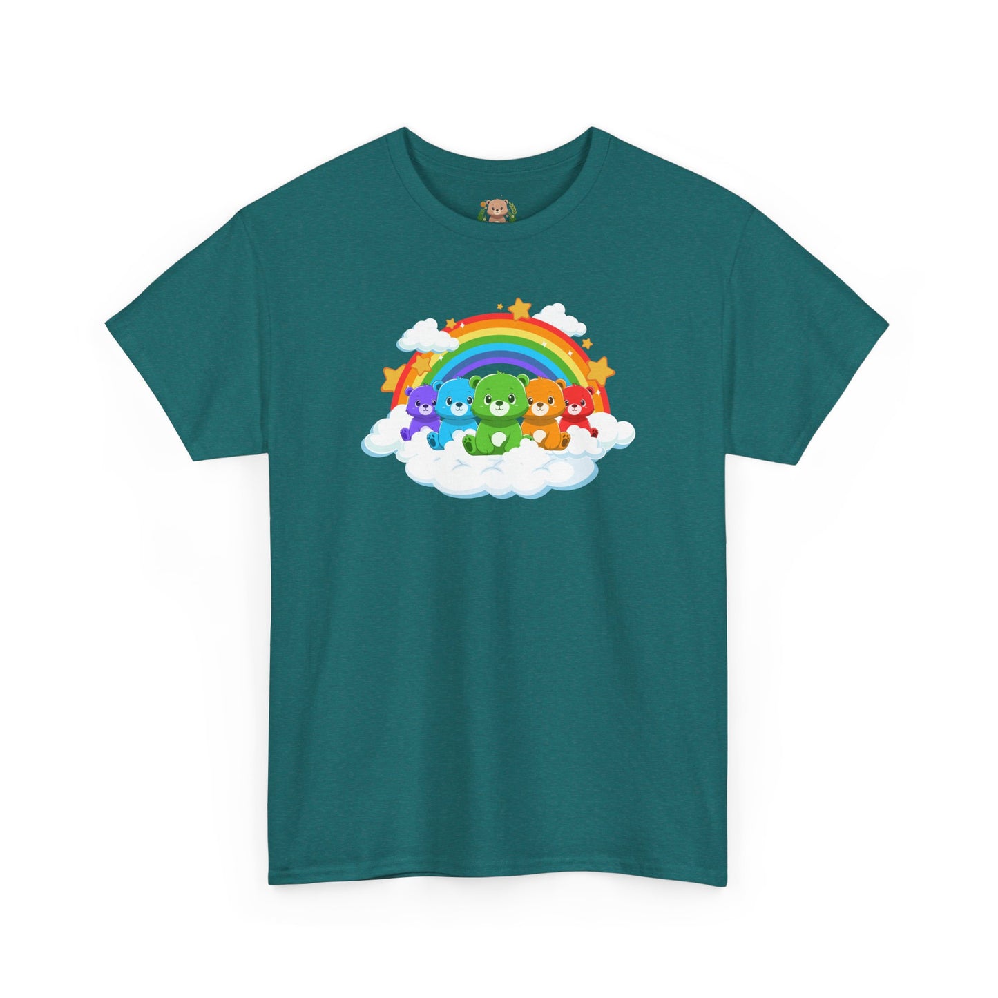 Rainbow bears in the cloud unisex crewneck t-shirt