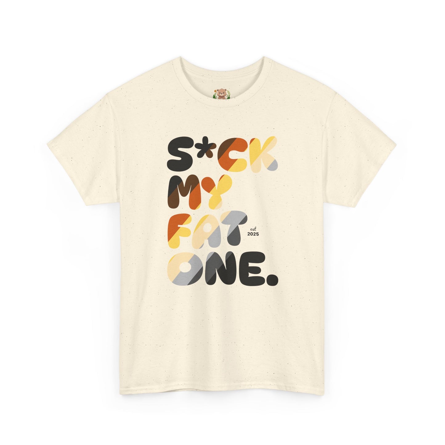 Suck my fat one bear flag (front) unisex crewneck t-shirt