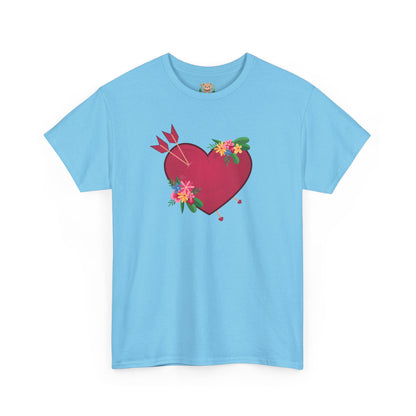 Heart full of love (front) unisex crewneck t-shirt