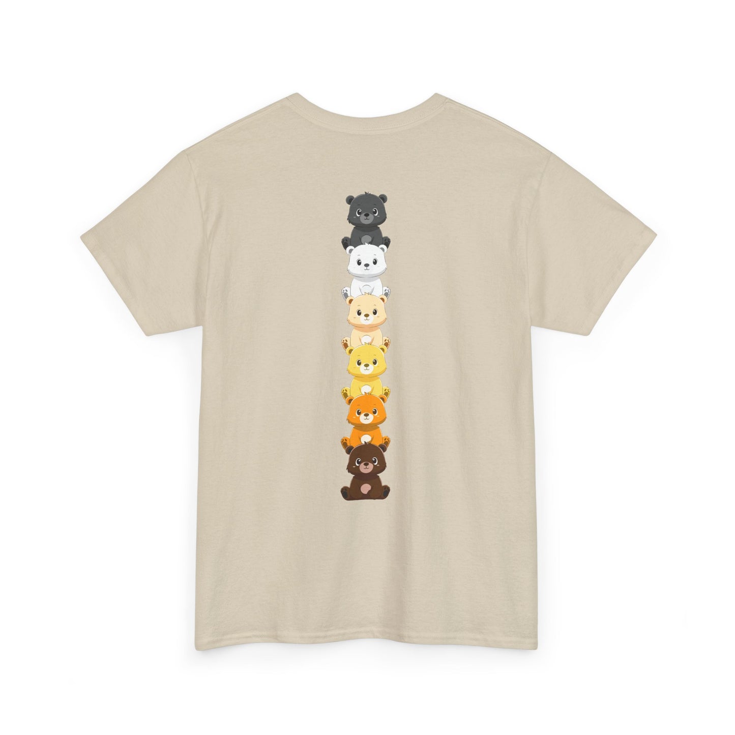 Bear flag line (back) unisex crewneck t-shirt