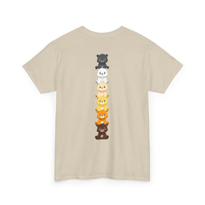 Bear flag line (back) unisex crewneck t-shirt