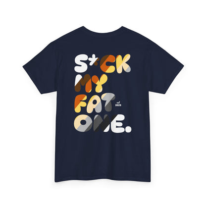 Suck my fat one bear flag (back) unisex crewneck t-shirt