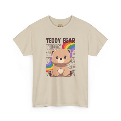 Teddy bear rainbow pancha (front) unisex crewneck t-shirt