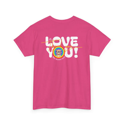 Love you and thank you rainbow (back) unisex crewneck t-shirt