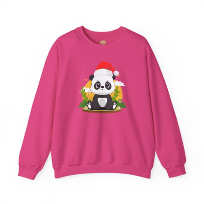 Macho bear hug (front) Christmas unisex cozy crewneck sweatshirt