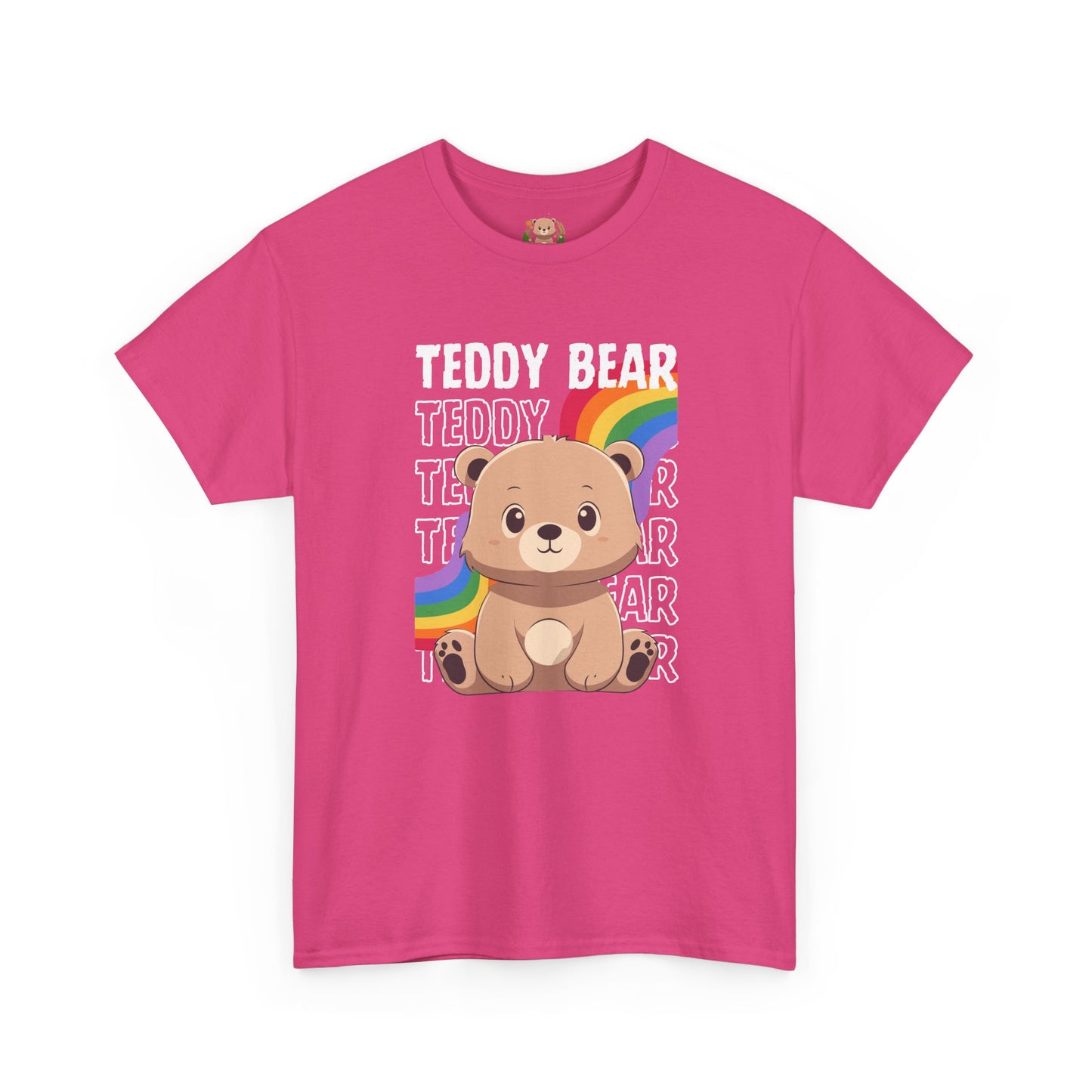 Teddy bear rainbow pancha (front) unisex crewneck t-shirt