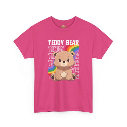 Teddy bear rainbow pancha (front) unisex crewneck t-shirt