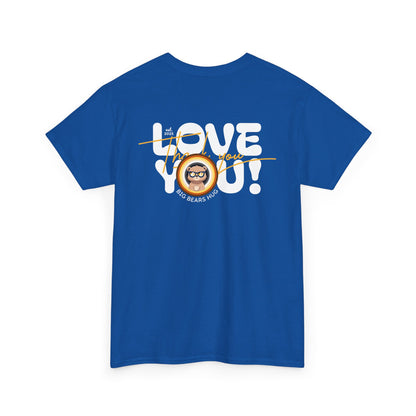 Love you and thank you bear flag (back) unisex crewneck t-shirt