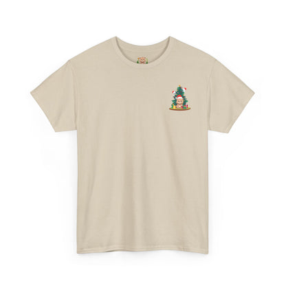 Peek a booo Christmas mini Santa bears (front) unisex crewneck t-shirt