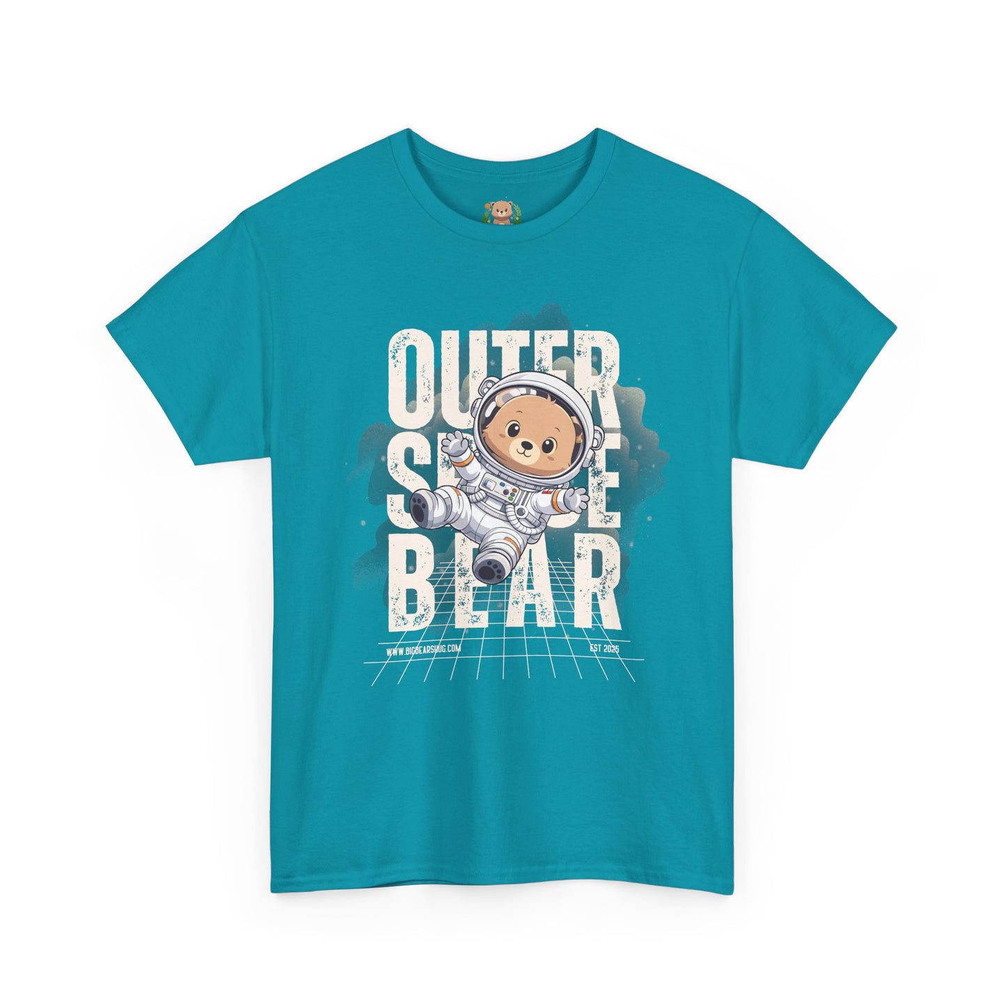 Outer space bear (front) unisex crewneck t-shirt