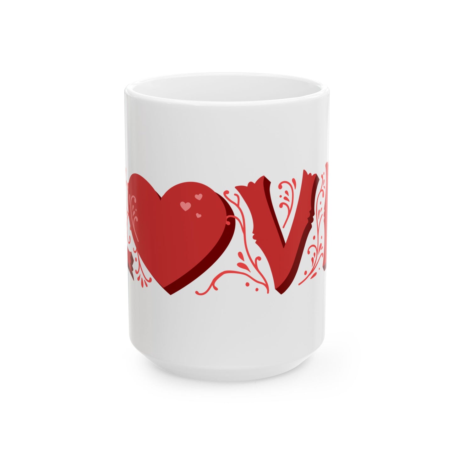 Love letters ceramic coffee/tea mug/cup (11oz/15oz)