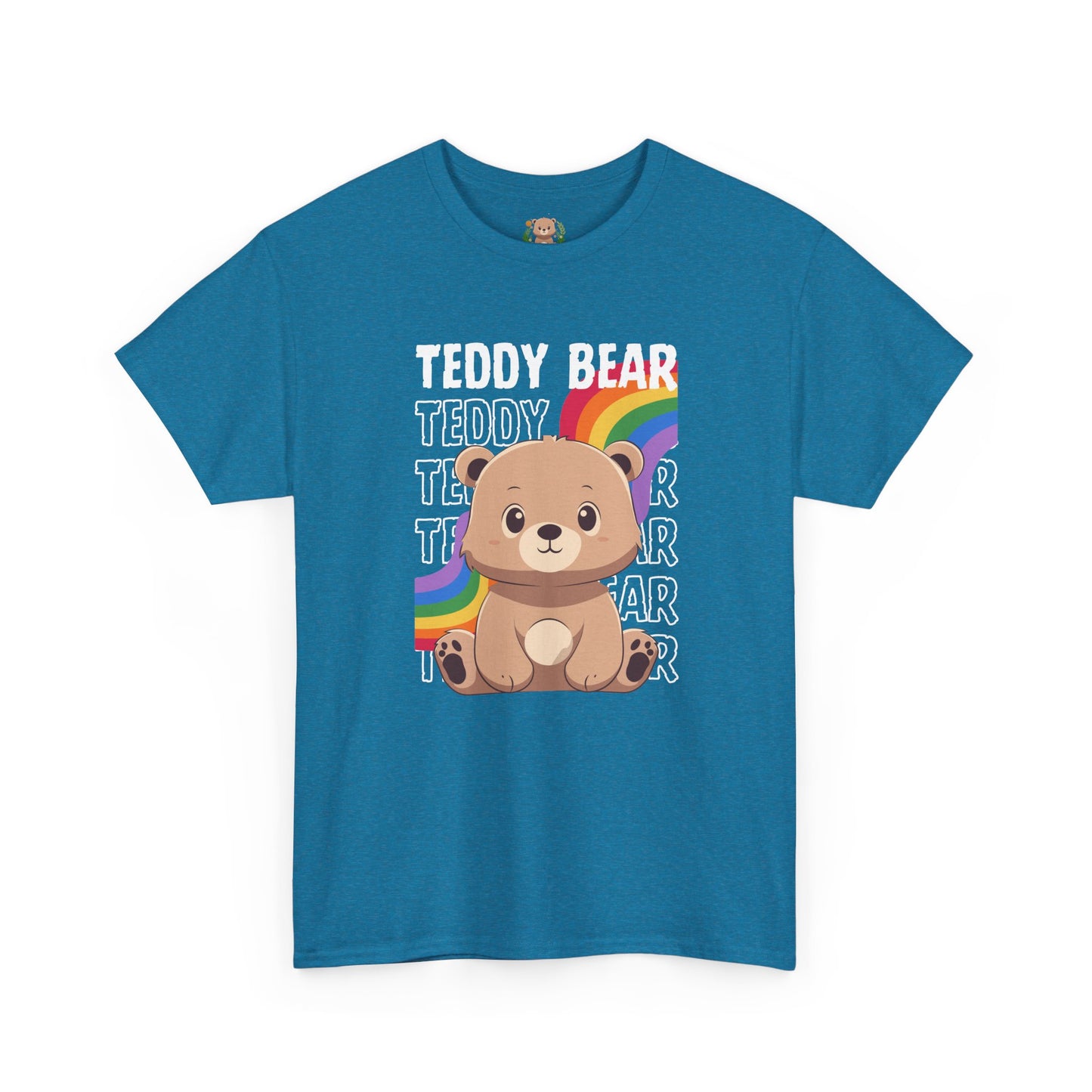 Teddy bear rainbow pancha (front) unisex crewneck t-shirt