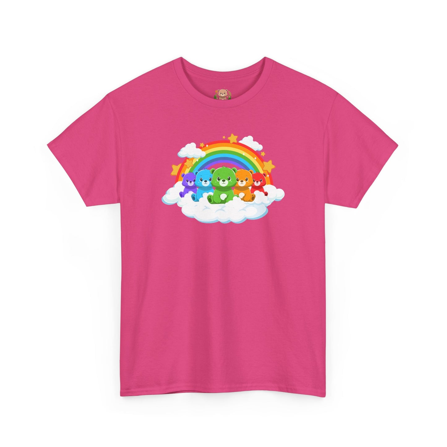Rainbow bears in the cloud unisex crewneck t-shirt