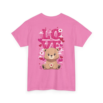 Pancha bear's love (back) unisex crewneck t-shirt