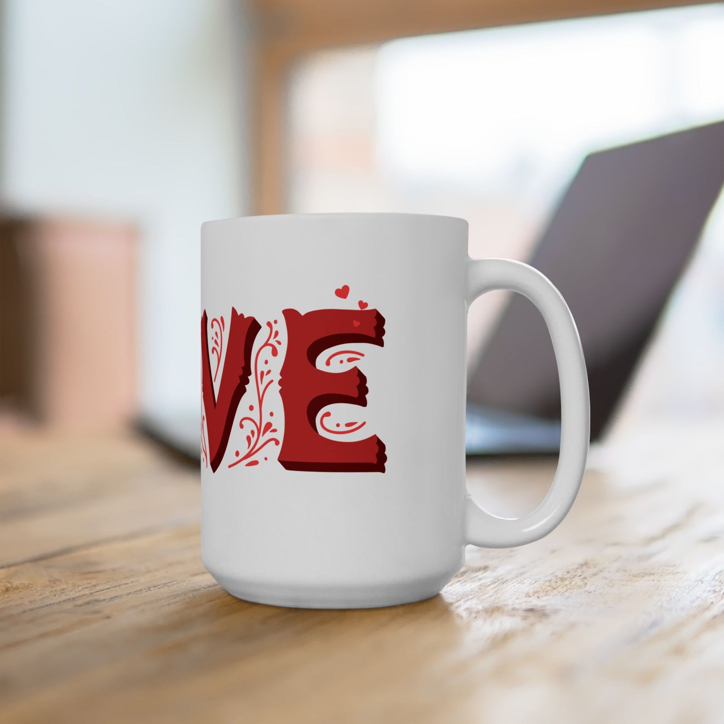 Love letters ceramic coffee/tea mug/cup (11oz/15oz)