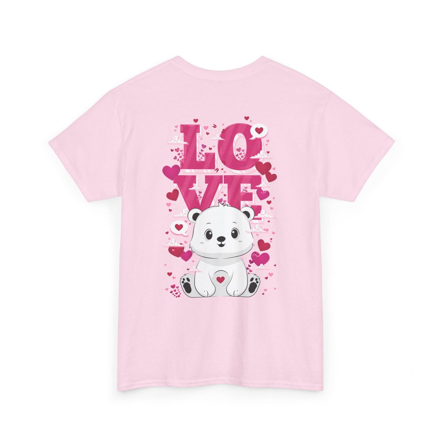 Snojo bear's love (back) unisex crewneck t-shirt